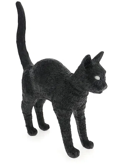 Seletti Jobby The Cat Ornament In Black