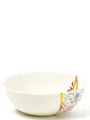 Seletti Kintsugi 01 Plates Multicolor In White