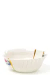 Seletti Kintsugi 01 Plates White In White