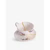Seletti Kintsugi 2 Porcelain Coffee Cup And Saucer