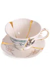 Seletti Kintsugi #3 Tea Cup Set In White