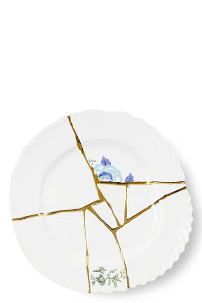 Seletti 'kintsugi' Dinner Plate In White