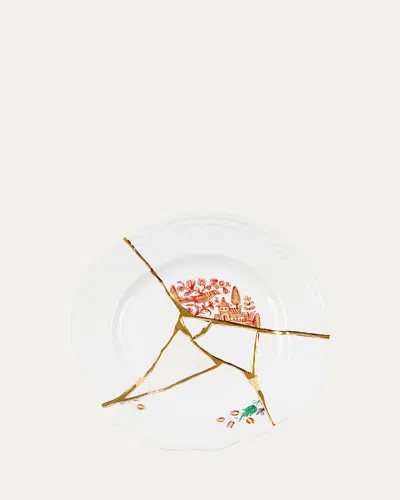 Seletti Kintsugi No. 1 Dinner Plate In White