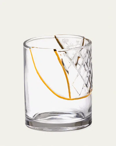 Seletti Kintsugi No. 2 Glass, 11 Oz. In Glass-gold
