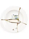 Seletti Kintsugi Plates White In White