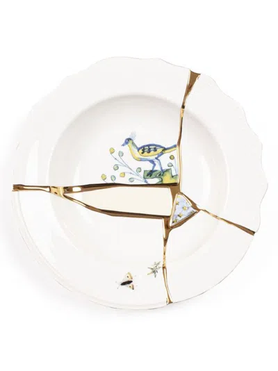 SELETTI KINTSUGI PLATES WHITE