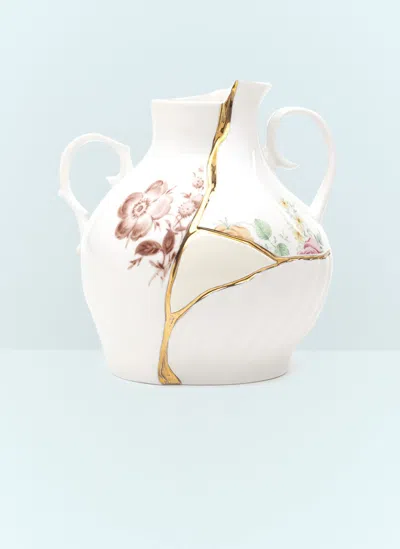 Seletti Kintsugi Small Vase In White