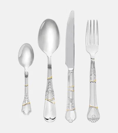 Seletti Kintsugi Stainless Steel Flatware Set By Marcantonio Raimondi Malerba