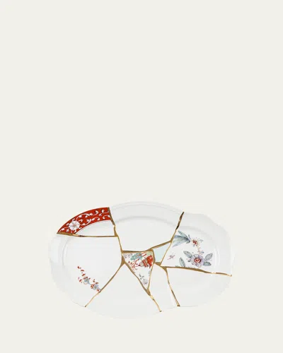 Seletti Kintsugi Tray In White