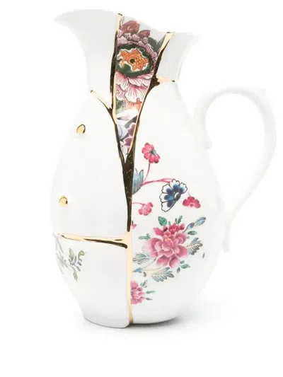 Seletti Kintsugi Vase In White