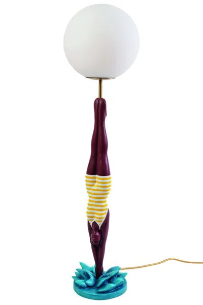 Seletti 'lady Diver Giallo' Lamp In Multi