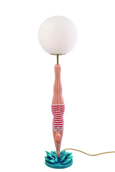 Seletti 'lady Diver Rosso' Lamp In Pink
