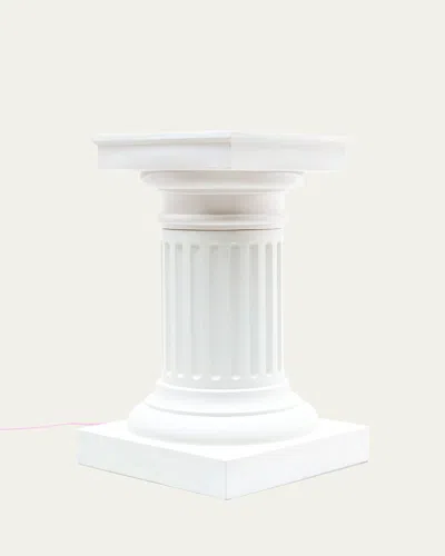 Seletti Las Vegas Side Table & Lamp In White