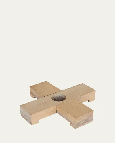 Seletti Linea Wooden Stand In Light Brown