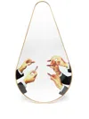 Seletti Lipstick Detail Mirror In Gold