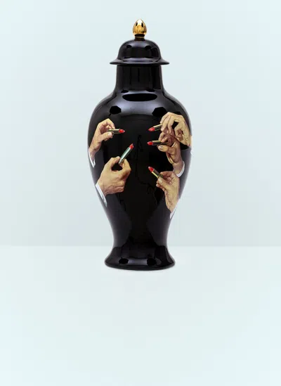 Seletti Lipsticks Vase In Black