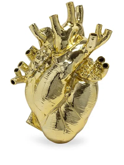 Seletti Love In Bloom Giant Vase In Gold