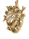 Seletti Love In Bloom Porcelain Vase In Gold