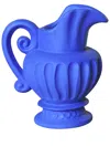Seletti Magna Graecia Caraffa Terracotta Vase (28cm X 25cm) In Blue