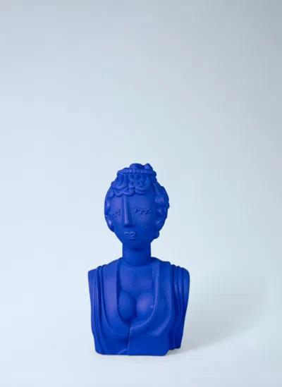 Seletti Magna Graecia Poppea Terracotta Bust In Blue