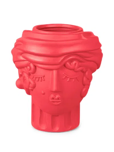 Seletti Magna Graecia Terracotta Vase In Red