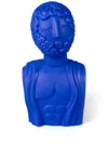 Seletti "man" Bust In Terracotta In Blue