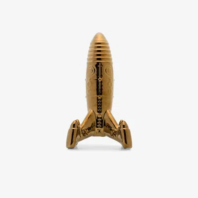 Seletti Gold Tone Memorabilia My Spaceship Porcelain Ornament