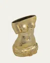 Seletti Milo Vase In Gold