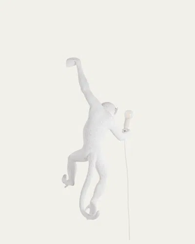 Seletti Monkey Outdoor Hanging Lamp In White