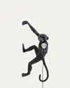 Seletti Monkey Right Hand Hanging Outdoor Lamp In Black