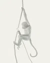 Seletti Monkey With Rope Outdoor Hanging Lamp In White