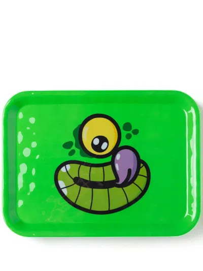 Seletti Monsters Melamine Tray (43,4cm X 31,9cm) In Green