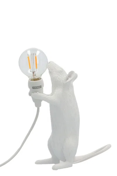 Seletti 'mouse Lamp Step' Lamp In White