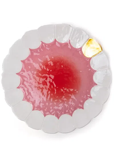 Seletti Mouth Full Blow Plate (35cm) In White