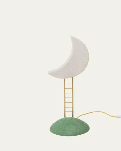 Seletti My Secret Place 20" Table Lamp In White-gold-green