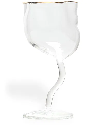 Seletti Neutral Classic On Acid Traditional Wine Glass In Neutrals