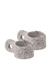 Seletti Newlithic Mugs (set Of 2) In Gray