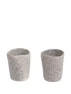Seletti Newlithic Mugs (set Of 6) In Gray