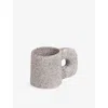 Seletti Newlithic Porcelain Mug 15cm In Gray
