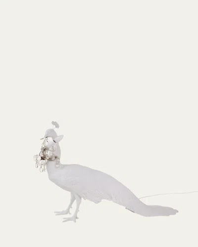 Seletti Peacock 39" Led Table Lamp In White