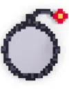 Seletti Pixel Wall Mirror In Grey