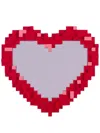 Seletti Heart Pixel Mirror In Red