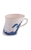 Seletti Porcelain Mug "classic On Acid" In Blue