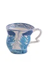 Seletti Porcelain Mug "classic On Acid" In Blue