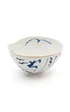 Seletti Porcelain Salad Bowl "classic On Acid" In White