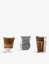 Seletti Rodina Hybrid Patterned Glasses Set Of Three