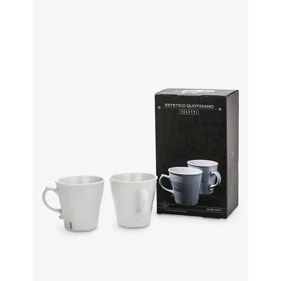 Seletti Selab Estetico Quotidiano Set Of Two Porcelain Mugs
