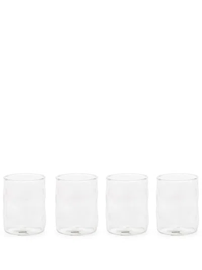 Seletti Set Of Four Asymmetric Glasses