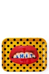 Seletti 'shit' Septic X Toiletpaper Tray In Yellow
