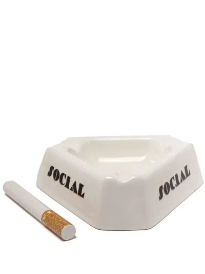 Seletti Social Smoker Aschenbecher In White